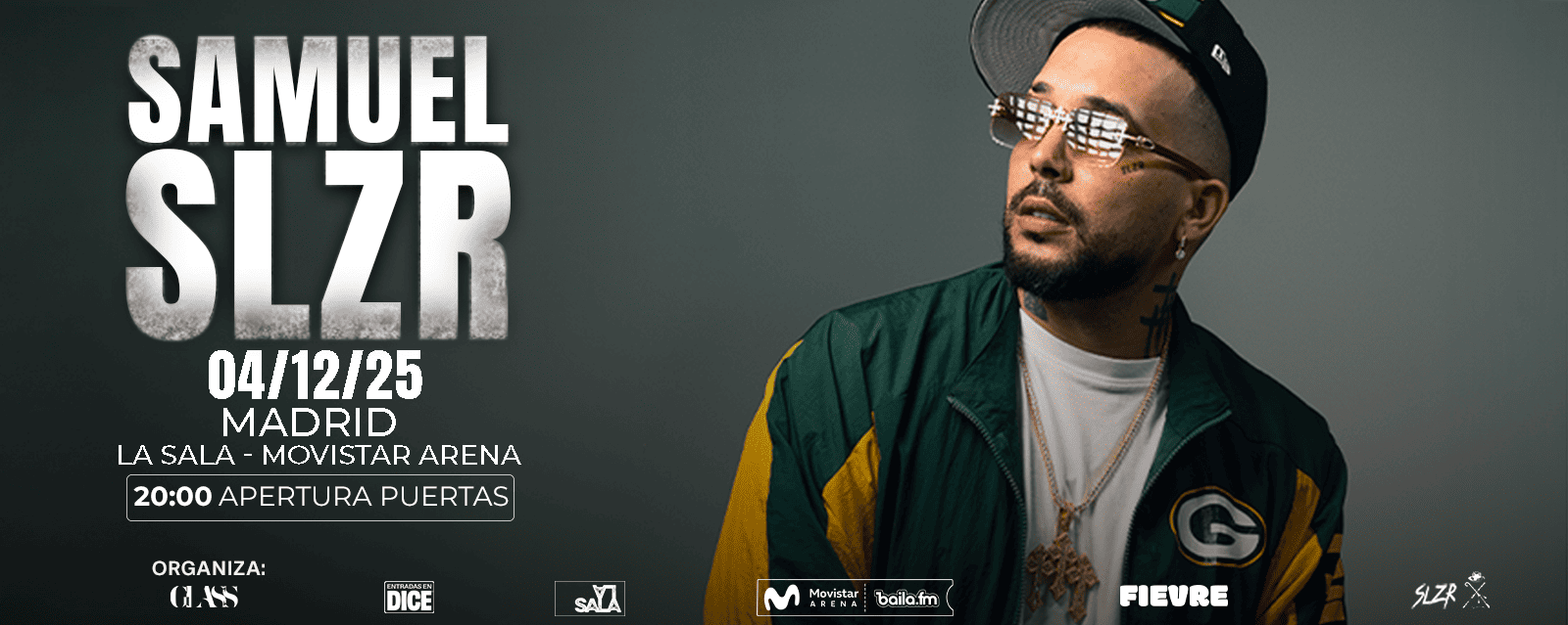 SAMUEL SLZR La Sala Movistar Arena 4 Diciembre SAMUEL SLZR La Sala Movistar Arena 4 Diciembre