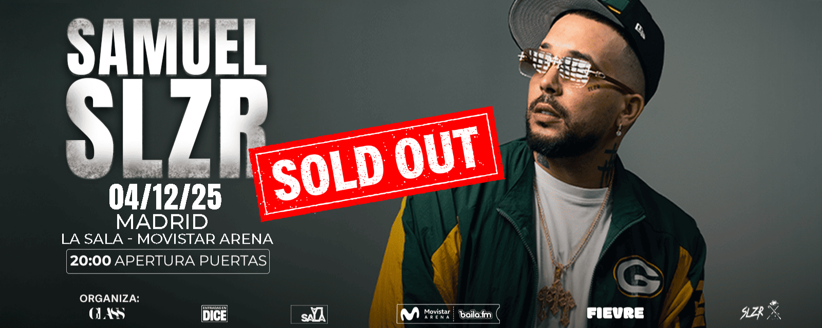 SAMUEL SLZR La Sala Movistar Arena 4 Diciembre SAMUEL SLZR La Sala Movistar Arena 4 Diciembre