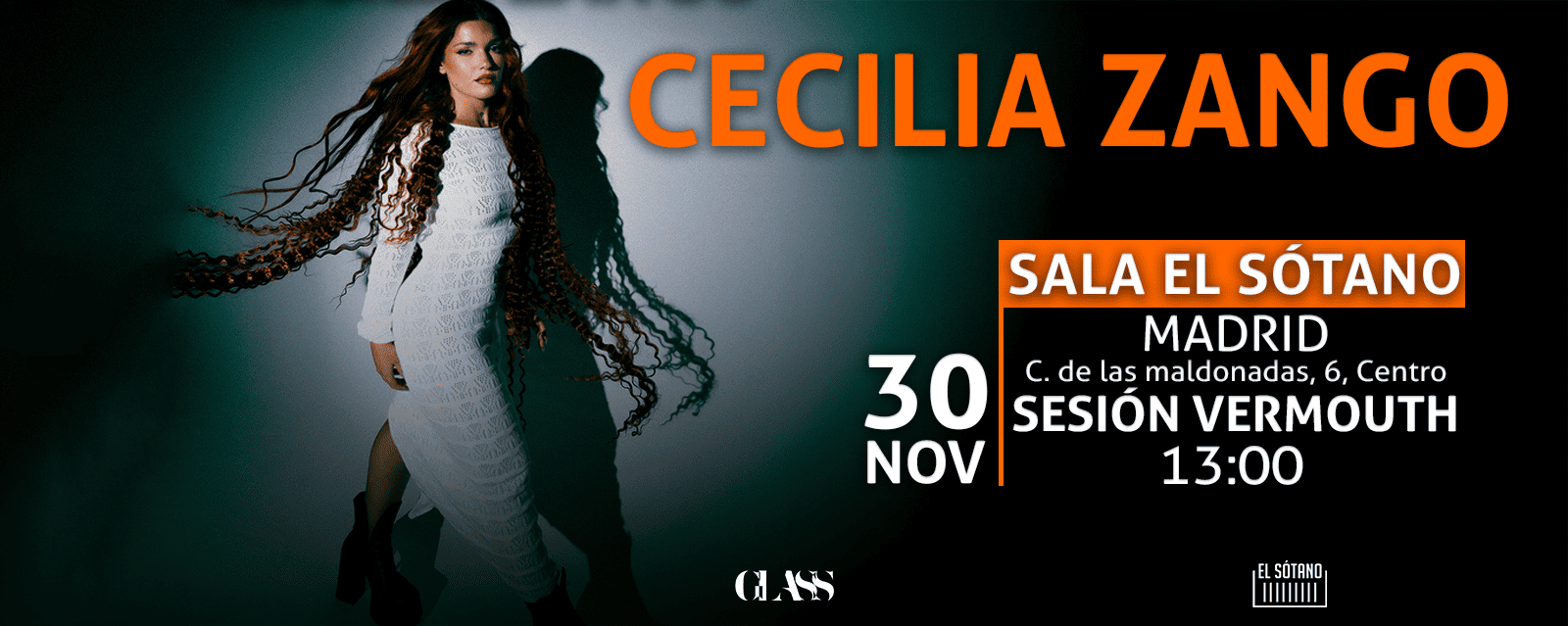 Cecilia Zango Sala El Sótano - 30 Noviembre Madrid