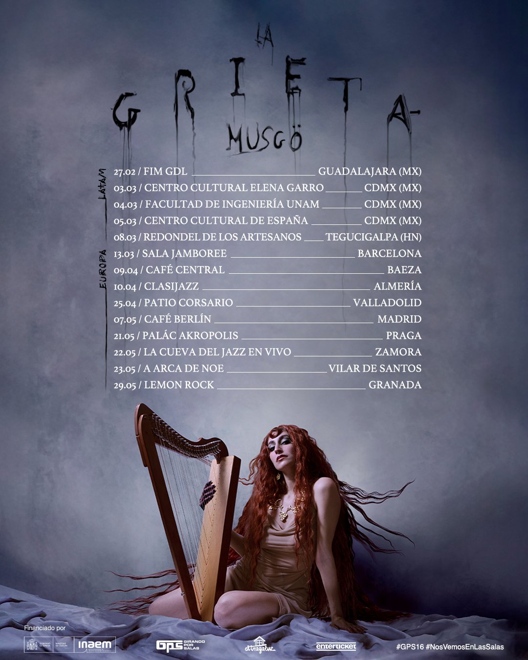 MUSGÖ ACTÚA EL 13 DE MARZO EN LA SALA JAMBOREE DE BARCELONA