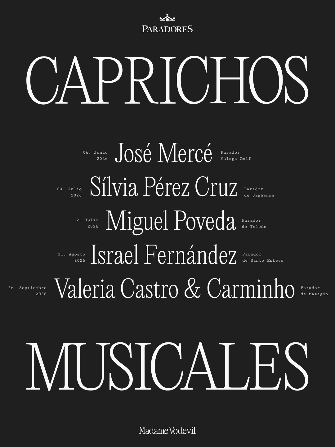 CAPRICHOS MUSICALES 2026: UNA EXPERIENCIA DE LUJO EN LOS ENTORNOS MÁS BELLOS DE ESPAÑA