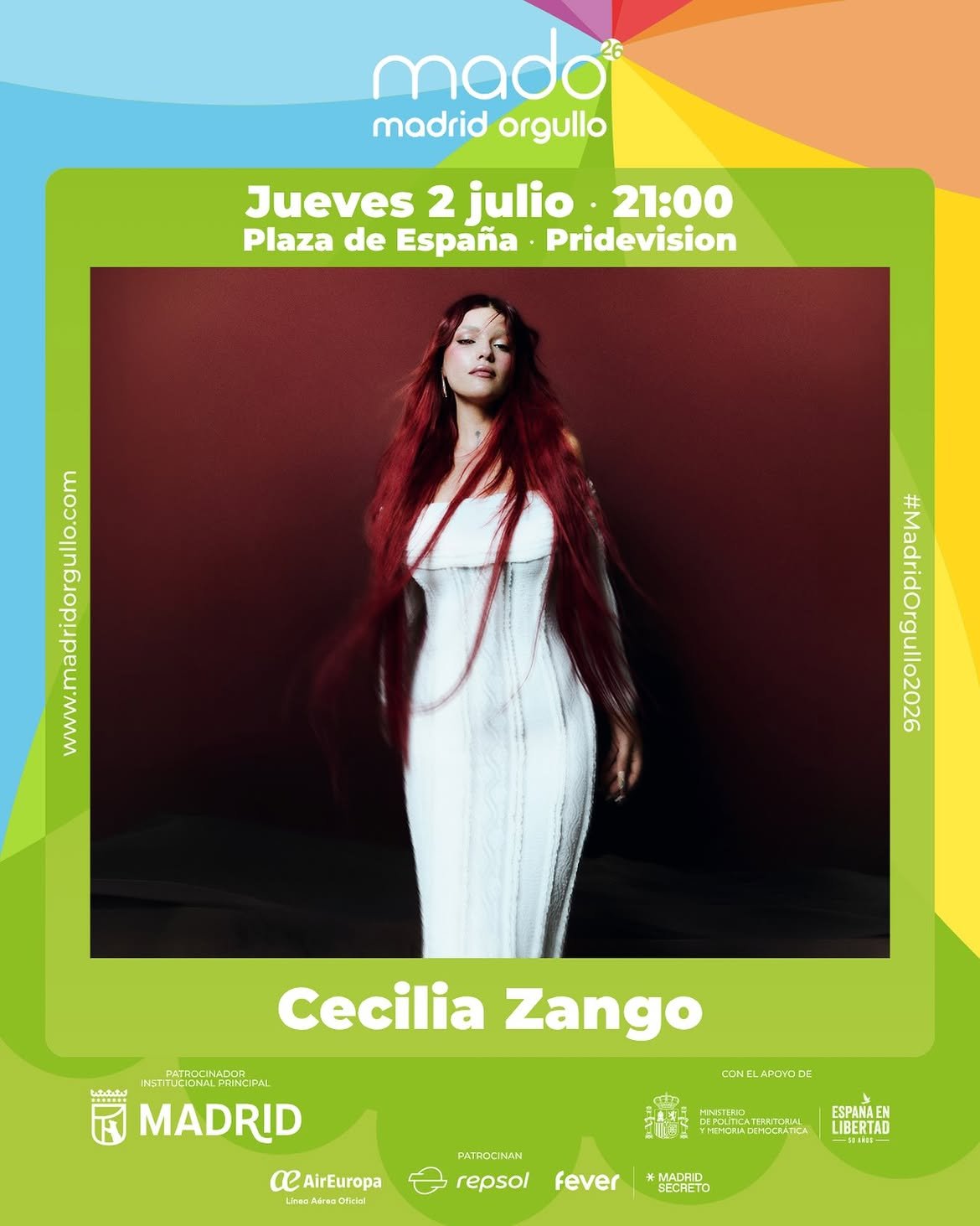 EL MADO ’26 CONFIRMA EL CONCIERTO DE CECILIA ZANGO EN PLAZA DE ESPAÑA EL PRÓXIMO 2 DE JULIO