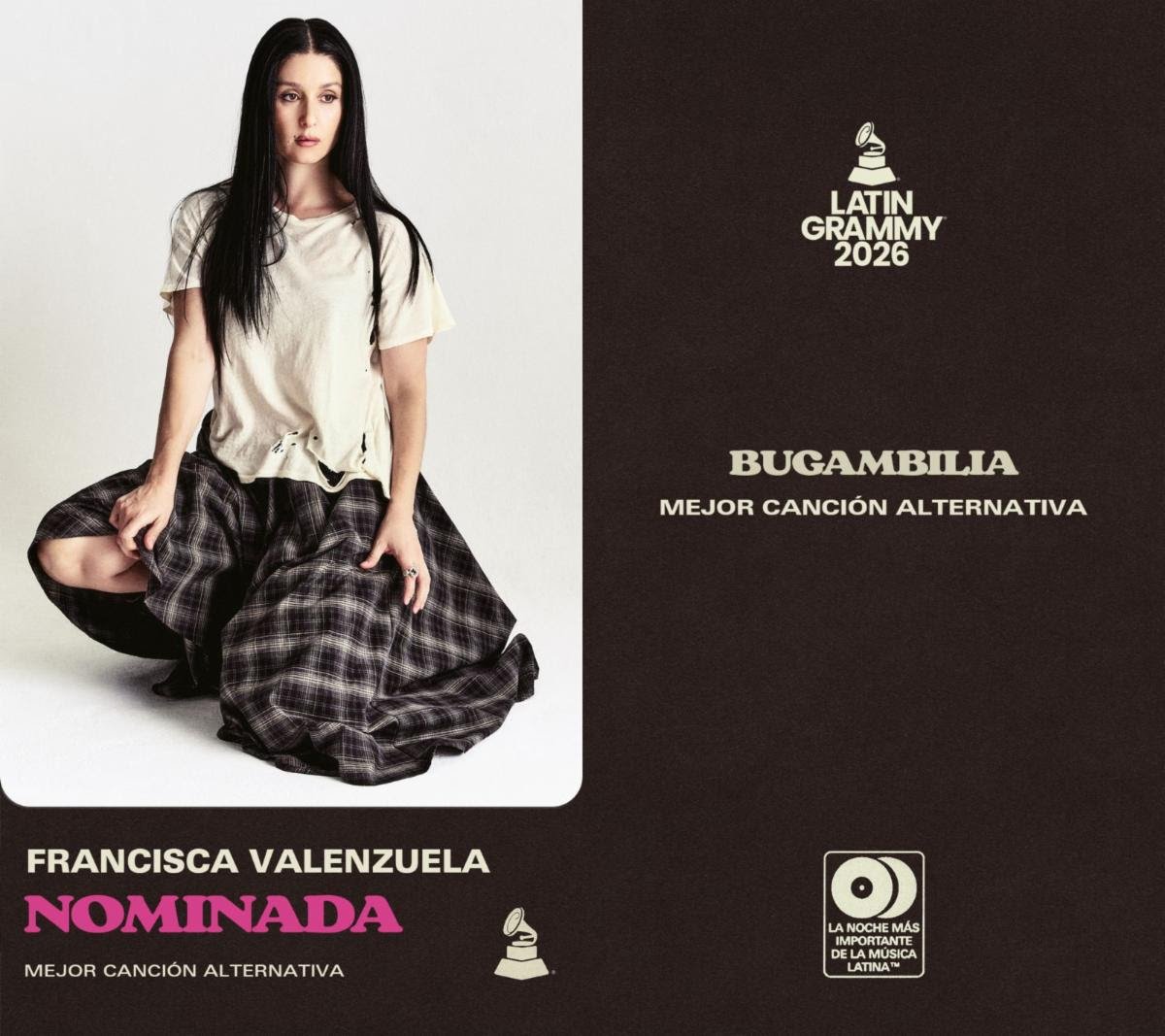 FRANCISCA VALENZUELA RECIBE UNA NOMINACIÓN AL LATIN GRAMMY® POR “BUGAMBILIA”