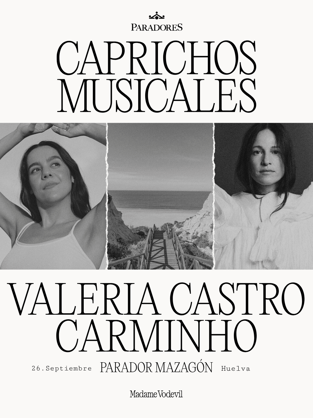 VALERIA CASTRO Y CARMINHO SE CITAN EN “CAPRICHOS MUSICALES 2026” PARA UNA NOCHE MÁGICA DE FADO Y CANCIÓN DE AUTOR EN EL PARADOR DE MAZAGÓN